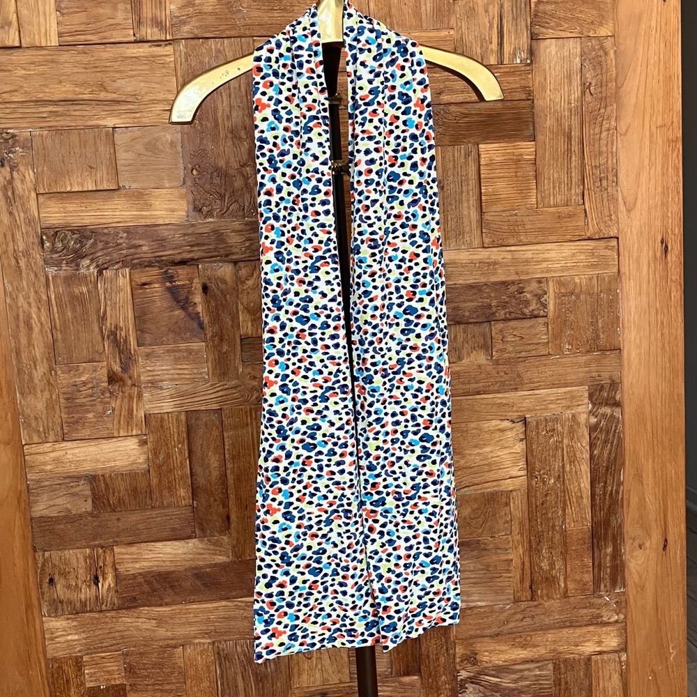 Like New Kettlewell Colours Jersey Print Scarf Ditsy Leopard Spring Palette